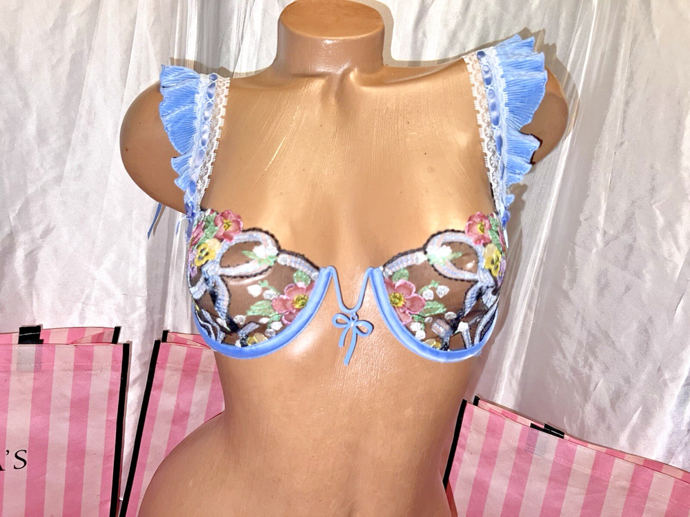 For Love & Lemons Bra For Victoria’s Secret 32C Ruffled Bows $99